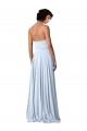 Sem Mangas Alças finas Lombar Chiffon Linha A Vestido de Festa / Vestido de Madrinha