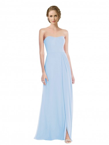 Sem Mangas Amor Chiffon Linha A Vestido de Madrinha / Vestido de Festa