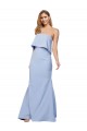 Sem Mangas Sem alças Lombar Crepe Esticado Linha A Vestidos de Madrinha / Vestidos de Noite / Vestidos de Festa