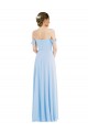 Sem Mangas Fora do Ombro Chiffon Linha A Vestidos de Madrinha / Vestidos de Noite