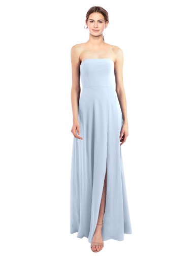 Sem Mangas Sem alças Chiffon Linha A Vestidos de Madrinha