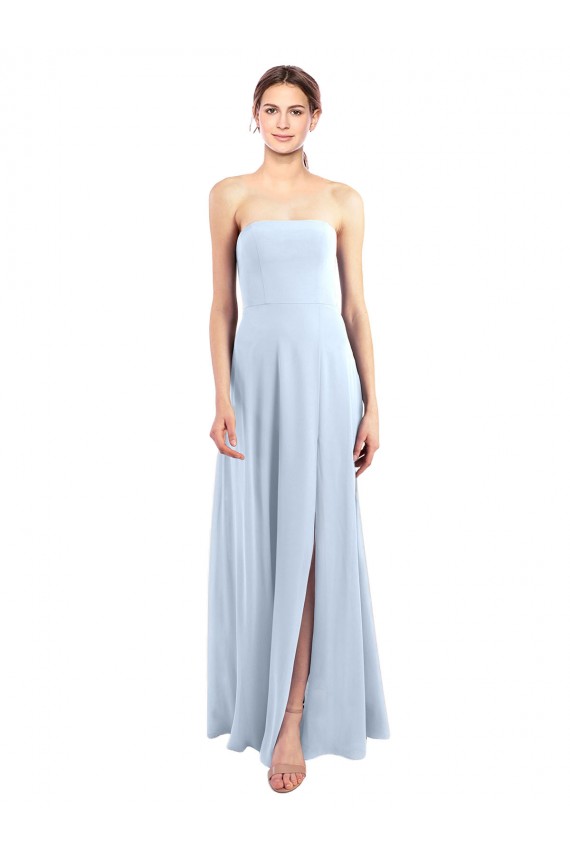 Sem Mangas Sem alças Chiffon Linha A Vestidos de Madrinha