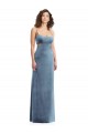 Sem Mangas Decote Quadrado Lombar Veludo Elástico Bainha Vestidos de Madrinha / Vestidos de Noite / Vestidos de Festa