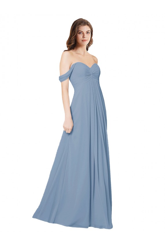 Sem Mangas Amor Lombar Chiffon Linha A Longo Vestidos de Festa