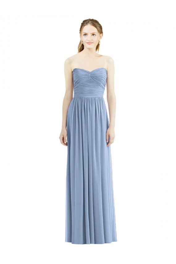 Sem Mangas Amor Chiffon Linha A Vestido Formais / Vestido de Madrinha