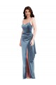 Sem Mangas Alças finas Lombar Veludo Elástico Trombeta Vestidos de Madrinha / Vestidos de Noite / Vestidos de Festa