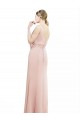 Sem Mangas Decote Barco Chiffon Sereia Vestidos de Madrinha