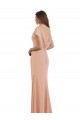 Sem Mangas Decote Barco Lombar Chiffon Sereia Vestidos de Madrinha / Vestidos de Festa