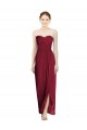 Sem Mangas Amor Chiffon Bainha Vestidos de Madrinha