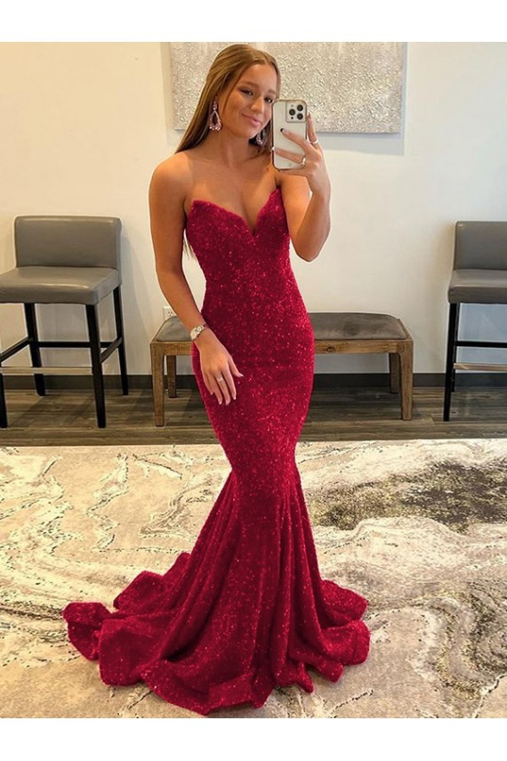 Sem Mangas Amor Lantejoulas Veludo Bainha Vestidos de Festa