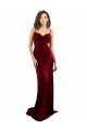 Sem Mangas Decote Capuz Abrir de volta Cetim Sedoso Bainha Vestido de Madrinha / Vestido de Noite / Vestido de Festa
