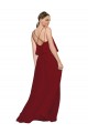 Sem Mangas Alças finas Abrir de volta Chiffon Linha A Vestido de Festa / Vestido de Madrinha