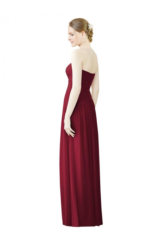 Sem Mangas Amor Chiffon Linha A Vestido de Noite / Vestidos de Madrinha