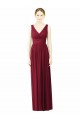 Sem Mangas Decote V Costas em V Chiffon Linha A Vestido de Festa / Vestido de Madrinha