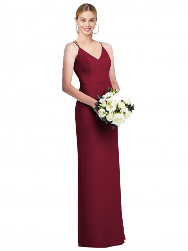 Sem Mangas Decote V Chiffon Linha A Longo Vestido de Baile Formais
