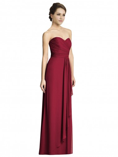 Sem Mangas Amor Chiffon Linha A Vestidos Formais / Vestidos de Madrinha