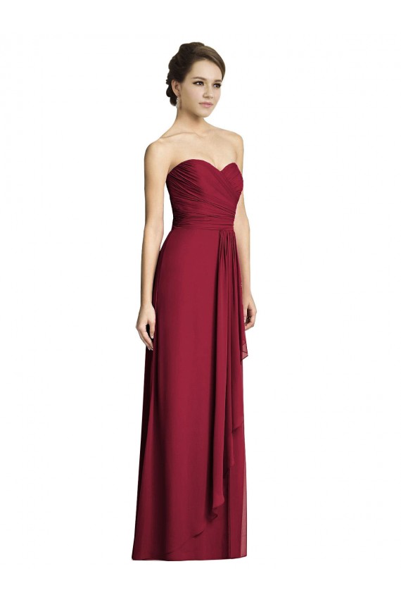 Sem Mangas Amor Chiffon Linha A Vestidos Formais / Vestidos de Madrinha
