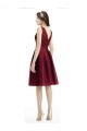Sem Mangas Barco Cetim Linha A Vestidos de Madrinha / Vestidos de Cocktail / Vestidos de Homecoming