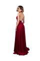 Sem Mangas Cabeçada Abrir de volta Spandex Linha A Vestidos de Madrinha / Vestidos de Noite / Vestidos de Festa