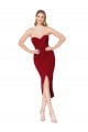 Sem Mangas Amor Crepe Esticado Sereia Curto Vestidos de Madrinha / Vestidos de Noite / Vestidos de Festa