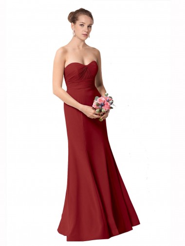 Sem Mangas Amor Chiffon Sereia Vestidos de Madrinha