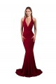 Sem Mangas Cabeçada Abrir de volta Spandex Sereia Vestidos de Madrinha / Vestidos de Noite / Vestidos de Festa