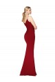 Sem Mangas Decote Alto Costas em V Crepe Esticado Sereia Vestidos de Madrinha / Vestidos de Noite / Vestidos de Festa