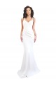 Sem Mangas Alças finas Lombar Crepe Esticado Sereia Vestidos de Madrinha / Vestidos de Noite / Vestidos de Festa