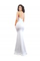 Sem Mangas Alças finas Lombar Crepe Esticado Sereia Vestidos de Madrinha / Vestidos de Noite / Vestidos de Festa
