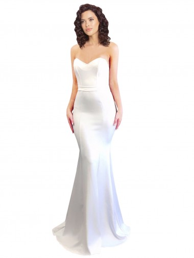 Sem Mangas Amor Lombar Crepe Esticado Sereia Vestidos de Madrinha / Vestidos de Noite / Vestidos de Festa