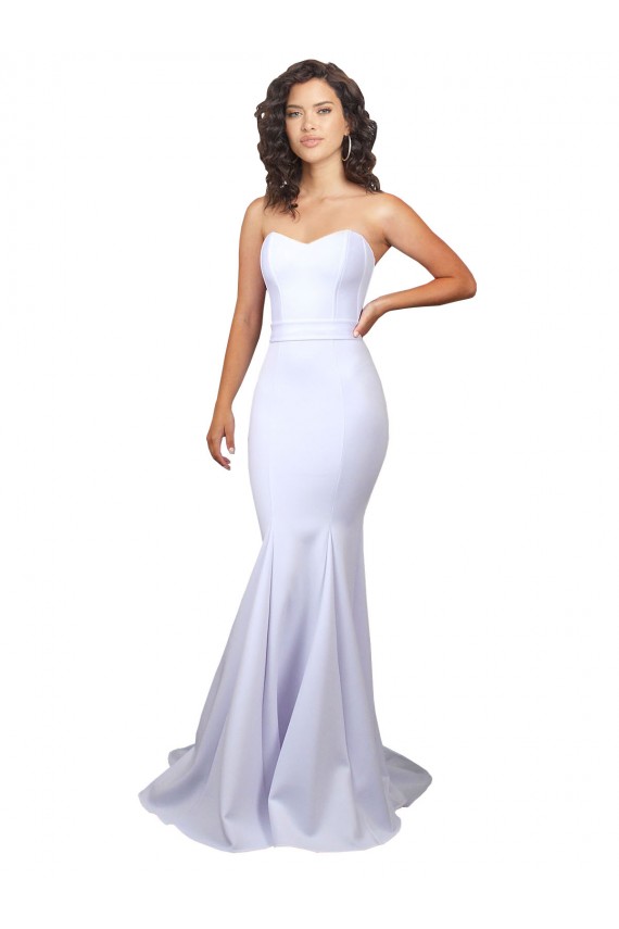 Sem Mangas Amor Crepe Esticado Sereia Vestidos de Noiva