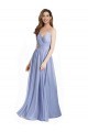 Sem Mangas Amor Abrir de volta Chiffon & Renda Linha A Vestidos de Madrinha