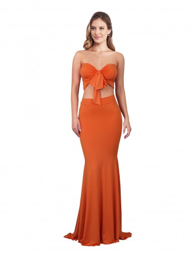 Sem Mangas Sem alças Spandex Sereia Vestidos de Madrinha / Vestidos de Noite / Vestidos de Festa