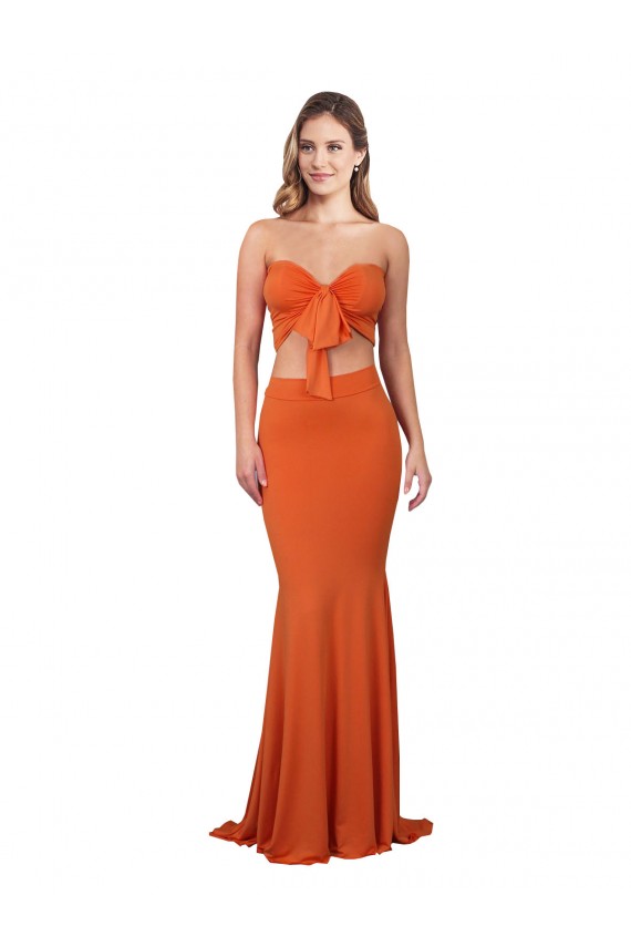 Sem Mangas Sem alças Spandex Sereia Vestidos de Madrinha / Vestidos de Noite / Vestidos de Festa