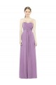 Sem Mangas Amor Chiffon Linha A Lavanda Escura Longo Vestidos de Madrinha
