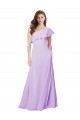 Sem Mangas Um Ombro Chiffon Linha A Lilás Vestido de Festa / Vestido de Madrinha