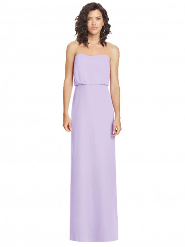 Sem Mangas Amor Lombar Chiffon Linha A Vestido de Festa / Vestido de Madrinha