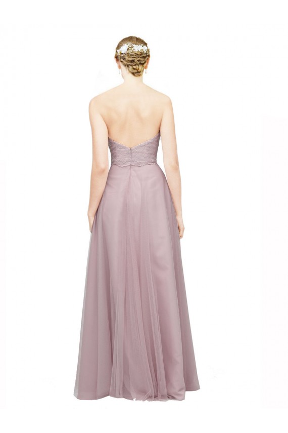 Sem Mangas Amor Tule & Renda Linha A Longo Vestidos de Madrinha