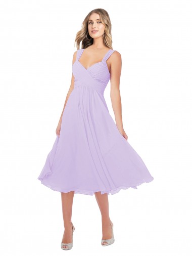 Sem Mangas Amor Chiffon Linha A Curto Vestidos de Madrinha / Vestidos de Cocktail / Vestidos de Homecoming