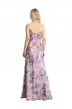 Sem Mangas Decote Capuz Cetim Elástico & Floral Linha A Vestidos de Madrinha / Vestidos de Noite