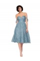 Sem Mangas Fora do Ombro Buraco da fechadura Renda Linha A Vestidos de Madrinha / Vestidos de Cocktail / Vestidos de Homecoming