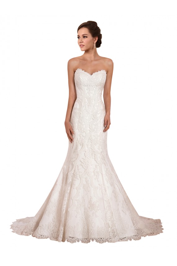 Sem Mangas Amor Renda Sereia Vestido de Festa / Vestidos de Noiva