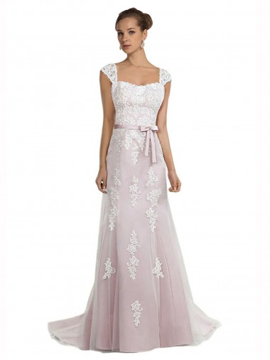 Sem Mangas Sem alças Tule & Renda Sereia Longo Vestidos de Noiva