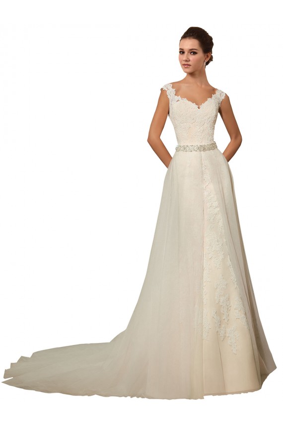 Sem Mangas Amor Tule & Renda Sereia Vestido de Festa / Vestidos de Noiva