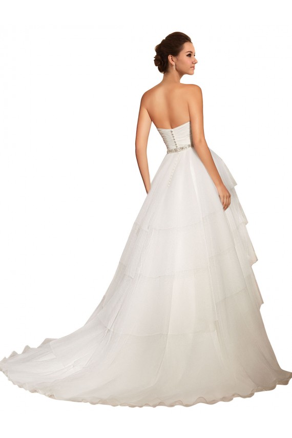 Sem Mangas Amor Tule Vestido de Baile Marfim Vestidos de Noiva