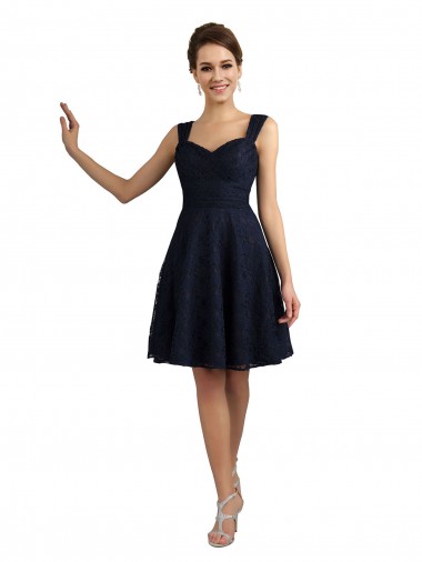 Sem Mangas Amor Renda Linha A Vestidos de Madrinha / Vestidos de Cocktail