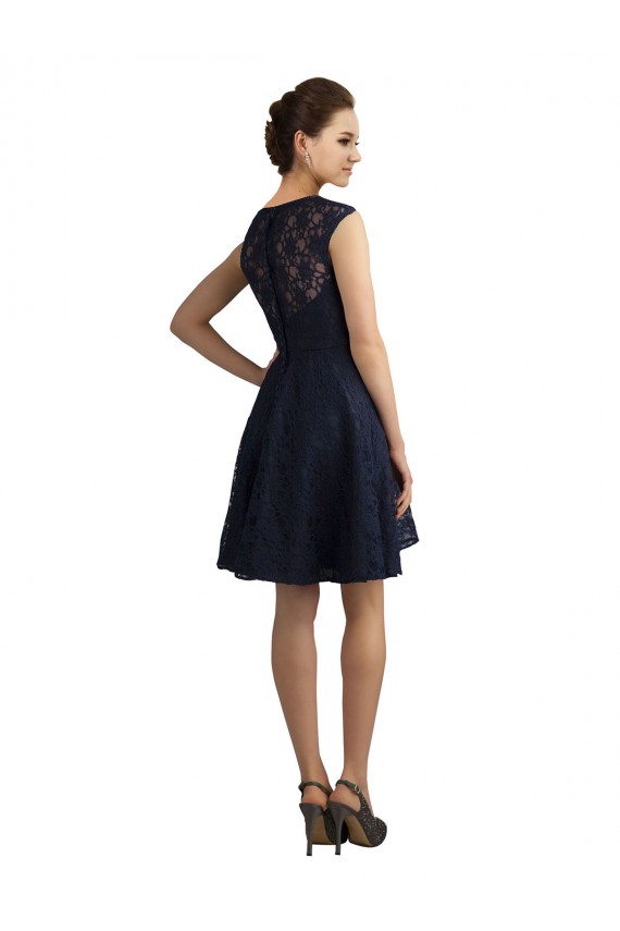 Sem Mangas Decote V Renda Linha A Vestidos de Madrinha / Vestidos de Homecoming