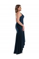 Sem Mangas Alças finas Cetim Sedoso Sereia Vestidos de Madrinha / Vestidos de Noite / Vestidos de Festa