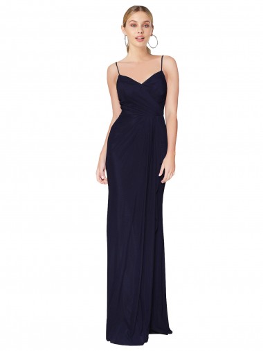 Sem Mangas Alças finas Costas em V Chiffon Sereia Vestidos de Madrinha / Vestidos de Noite / Vestidos de Festa