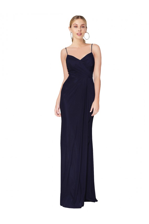 Sem Mangas Alças finas Costas em V Chiffon Sereia Vestidos de Madrinha / Vestidos de Noite / Vestidos de Festa
